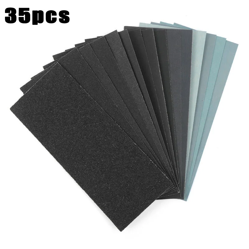 

35pcs/Set 2500/2000/5000 Grit Car Paint Wet And Dry Sandpaper Sanding Paper Sander tool