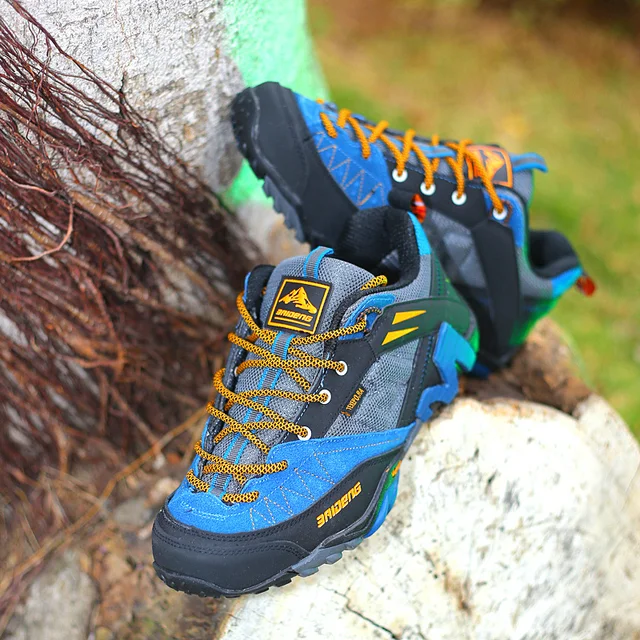 NEW Brand Baideng all seasons men hiking shoes breathable