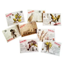 16 шт./лот, открытка с растениями, Ретро стиль, визитки, поздравительная открытка, модная Подарочная открытка для друга