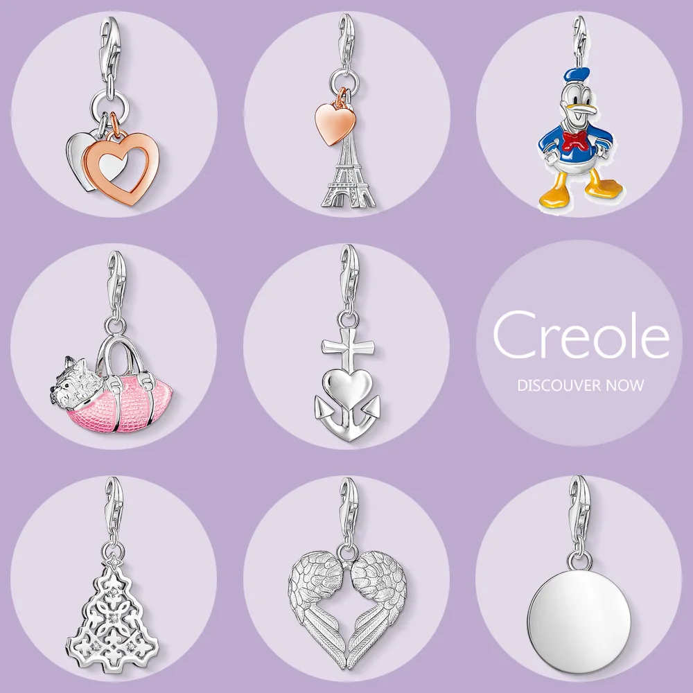 Heart Eiffel Tower Duck Dog Faith Hope Love Christmas Tree Wings Disc Charm Pendant,2019 Trendy Jewelry 925 Sterling Silver Gift Heart Eiffel Tower Duck Dog Faith Hope Love Christmas Tree Wings Disc Charm Pendant,2019 Trendy Jewelry 925 Sterling Silver Gift