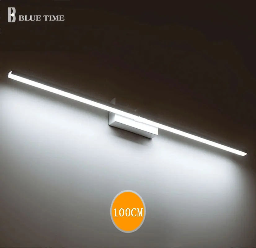 blu tempo 120 cm 100 cm 80 cm 60 cm led luce frontale a specchio bagno