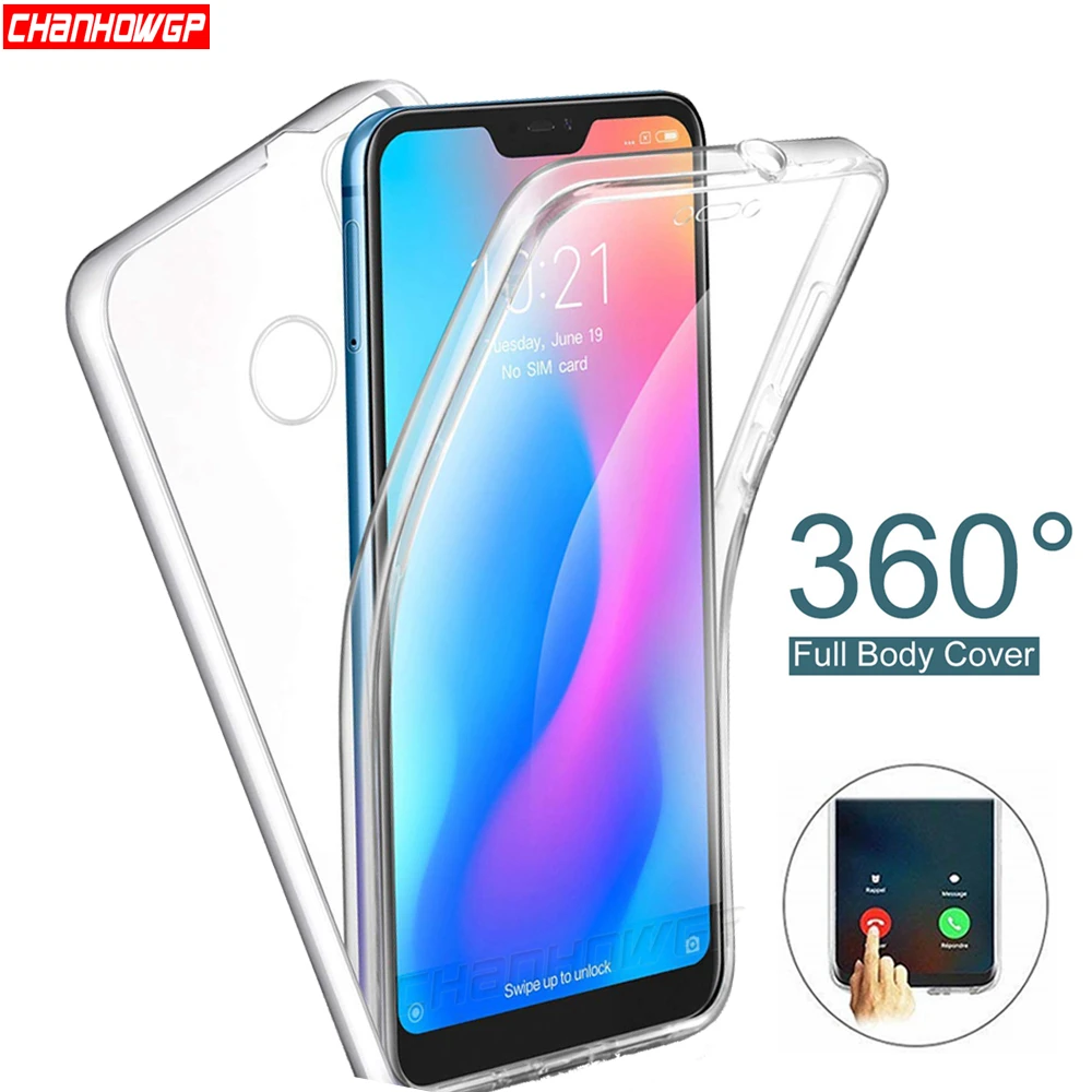 Двойной чехол из ТПУ для Xiaomi Redmi Note 4 4X 5A 5 6 7 Pro силиконовый 6A Plus S2 Go Mi 8 9 A2 Lite A1