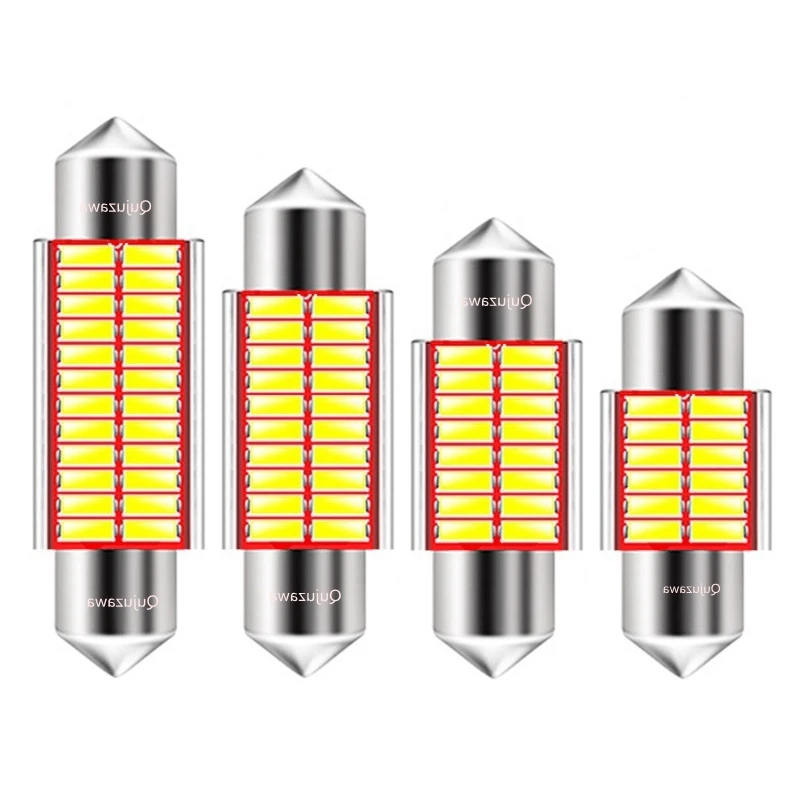 31 мм 36 39 41 C5W C10W 12 16 20 24 SMD 4014 светодиодный светильник Festoon CANBUS без ошибок авто