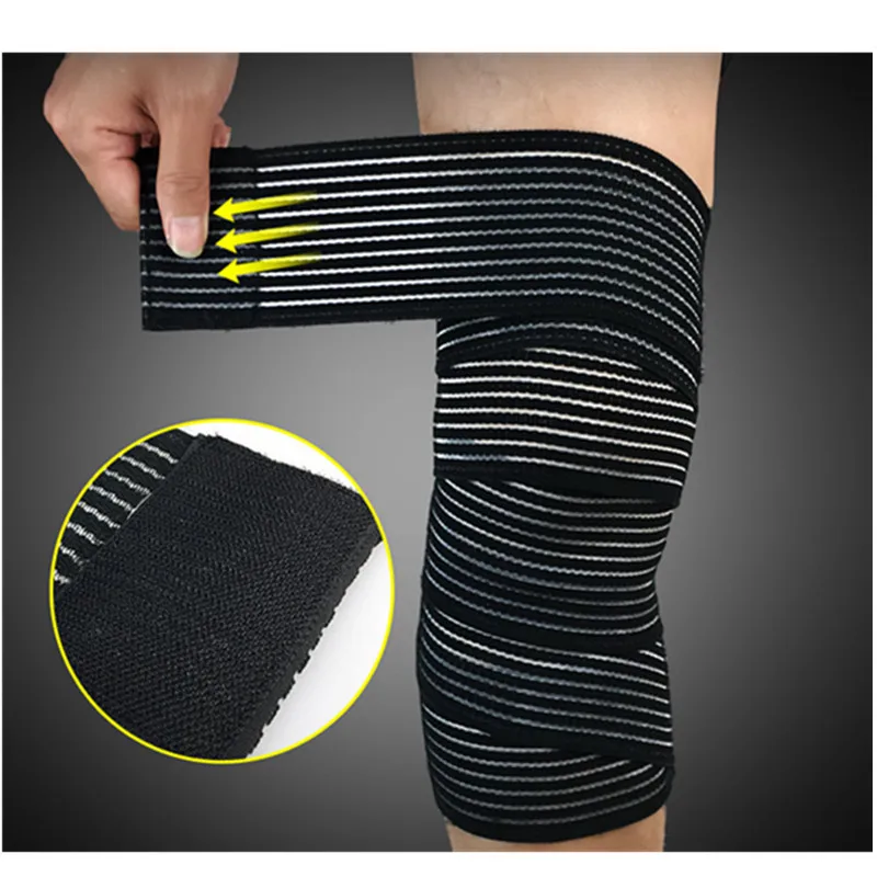 1PC Convenience Elastic Bandage Tape Sport Knee Support Strap Shin