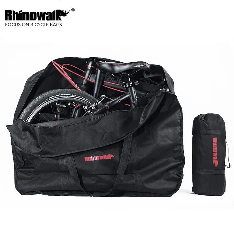 

Rhinowalk 16 inch 20 inch Folding Bike Bag Loading Vehicle Carrying Bag Pouch Packed Car Thickened Portable Bicycle Bag Pack