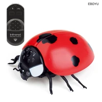 EBOYU Infrared RC Ladybird Kids IR Remote Control Ladybug Realistic Fake Ladybug Animal Toy Funny RC Prank Joke Scary Trick Toy 2