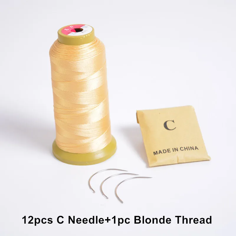 50pcs Hair Weaving Needles Small Type 60mm Long Curved Weaving