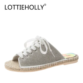 

LOTTIEHOLLY Lace-Up Shoes Women Slippers Fashion Flip Flops Ladies Sandals Shoes Summer Casual Shoes Daily Footwear #APRM-12