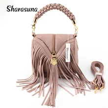 Женская сумка из искусственной кожи, женские модные сумки через плечо от известного бренда, сумки через плечо с бахромой, женские сумки-мессенджеры herald fashion