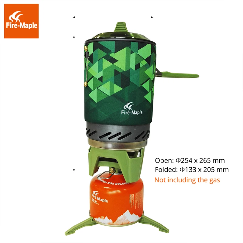 Fire Maple X2 في الهواء الطلق الغاز موقد الشعلات المدمجة نظام الطبخ مع مبادل حراري وعاء FMS-X2 التخييم المشي الظهر مواقد