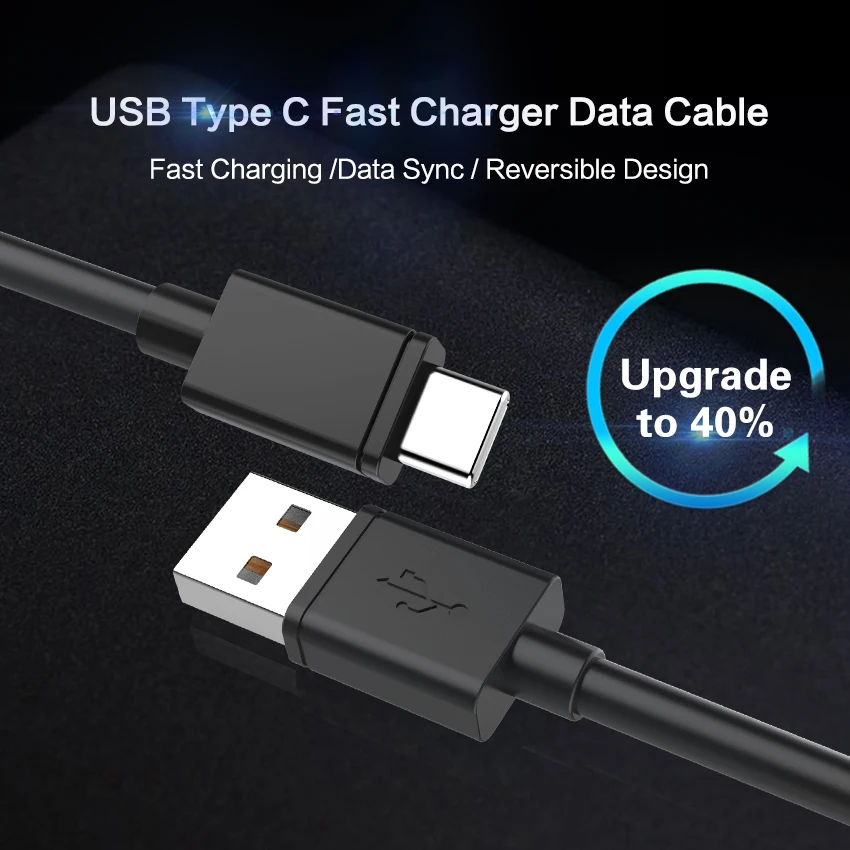 USB кабель Type c C Быстрая зарядка передача данных для Samsung Galaxy S9 Note 8 синхронизация 2.4A