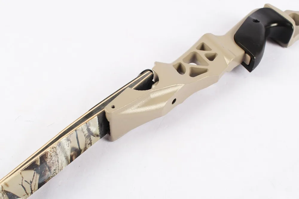 Camo para a Mão Tiro com Arco Caça ao ar Polegadas Recurvo Arco Takedown Preto Direita Usuário Livre 64 30-60lbs 21 Cheap Arco e flecha