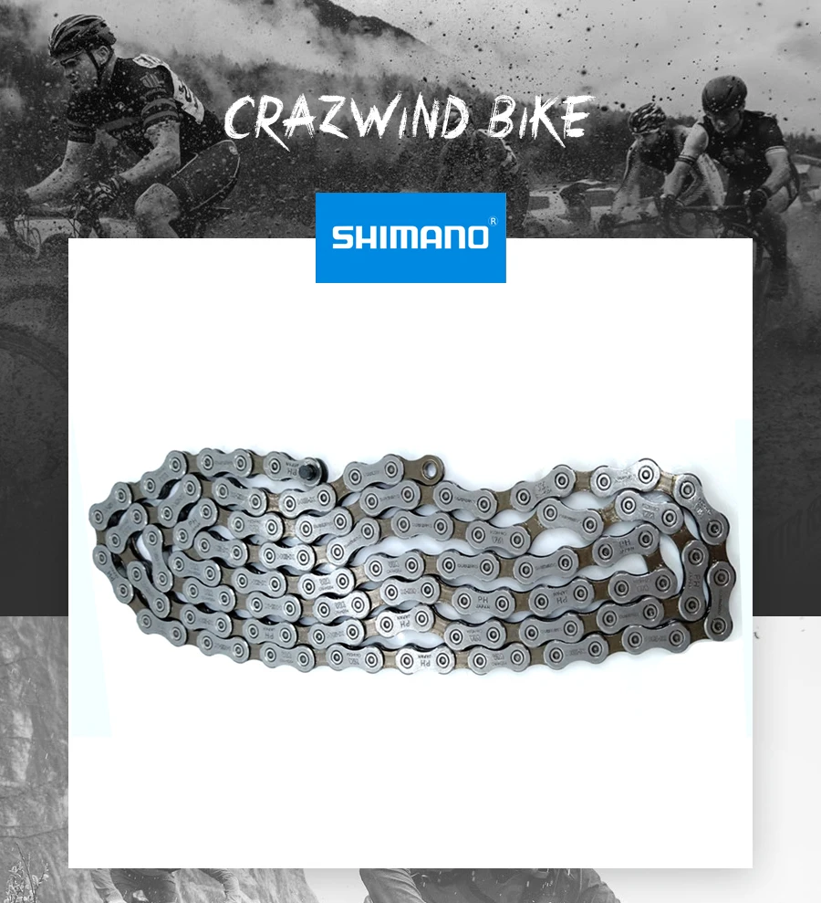 Sale SHIMANO CN HG54 10S Speed Chain 116L Link for MTB Mountain Bike ROAD Bicycle CN-HG54 116 links 0