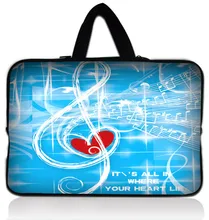 Retail Sale Free Shipping Music Heart 13″ Laptop Neoprene Sleeve Bag Case Pouch For 13.3″ Apple Macbook Pro,HP Folio