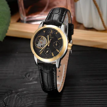 

GEDIMAI Fashion Women Bracelet Watches Top Brand Luxury Ladies Automatic Mechanical Hollowing Watch Clock Relogio Feminino