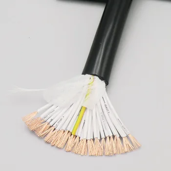 

Black Soft Sheath Wire 30 Core 0.3,0.5,0.75mm² Signal Control Line with Oxygen Free Copper 5m (22,20,18AWG)