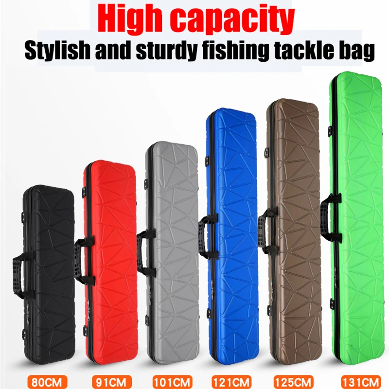 

NEW Fishing Bag 130CM Fishing Rod Bag Multi-Function Hard Shell Waterproof Fishing Gear Thick Wear-Resistant Fishing Backpack