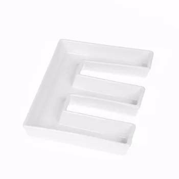 

E shape ceramic Letter Dishes & plates party supply wedding snack letter dish & porcelain plate