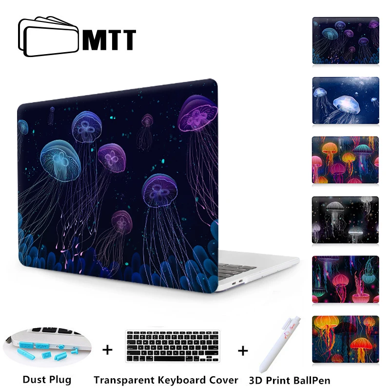 MTT Jellyfish Печатный чехол для Macbook Pro 13,3 15 retina чехол для Apple Mac book Air 13 15 чехол 11 12 дюймов для ноутбука