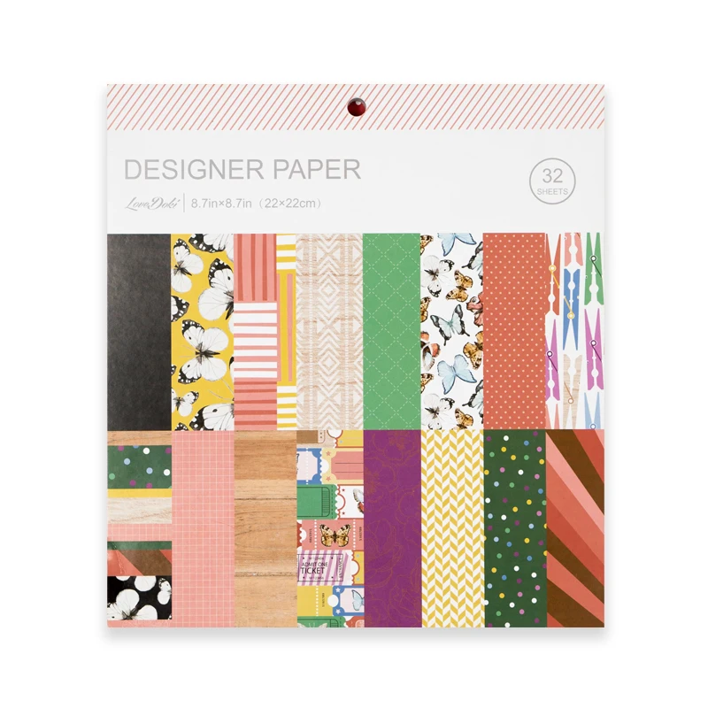 Бумага для скрапбукинга С Рисунком бабочки, 16 листов, картонная бумага для изготовления открыток, оригами, декоративные бумажные пакеты нового дизайна