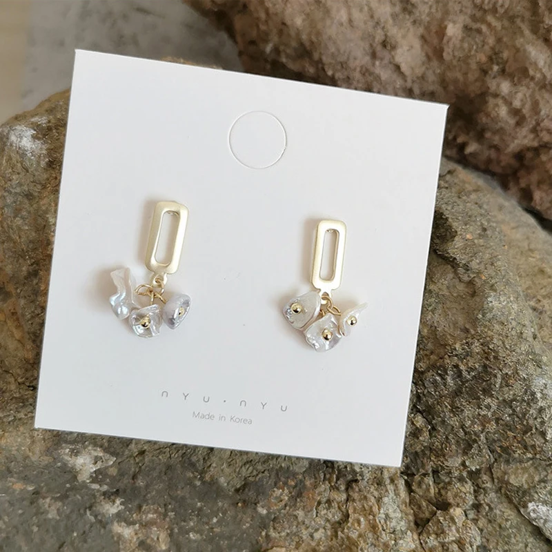 

EARS HIGH Big Vintage Earrings Women Gold Color Geometric Earring 2019 Ear Drop Metal Earing Fashion Jewelry Trend