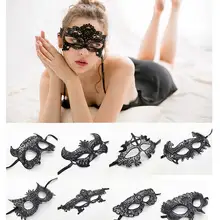 Halloween Bat bandas para pelo para mujer encaje negro Sexy accesorios para el cabello elásticos fiesta tocado carnaval mitad superior de la cara máscaras de ojos