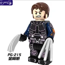 Haogaole pg215 100 шт. строительные блоки Logan movie Wolverin x-men детские игрушки Marvel Super Heroes Кирпичи Детские подарки игрушки PG8058