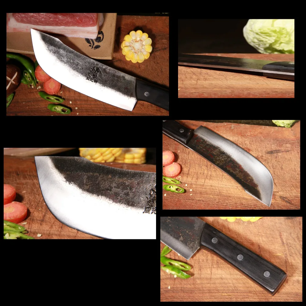 Chef Cleaver Knife Chopper Slicing Cooking Tools Handmade Kitchen Knives Traditional Chinese Style Pro Sharp Slaughter Knife NEW Chef Cleaver Knife Chopper Slicing Cooking Tools Handmade Kitchen Knives Traditional Chinese Style Pro Sharp Slaughter Knife NEW