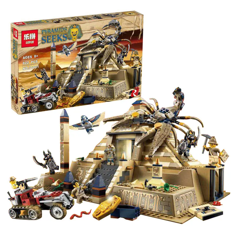 

Lepin 31001 military Egypt Pharaoh Series The Scorpion Pyramid Children Educational Building Blocks Bricks Toys Model Gifts