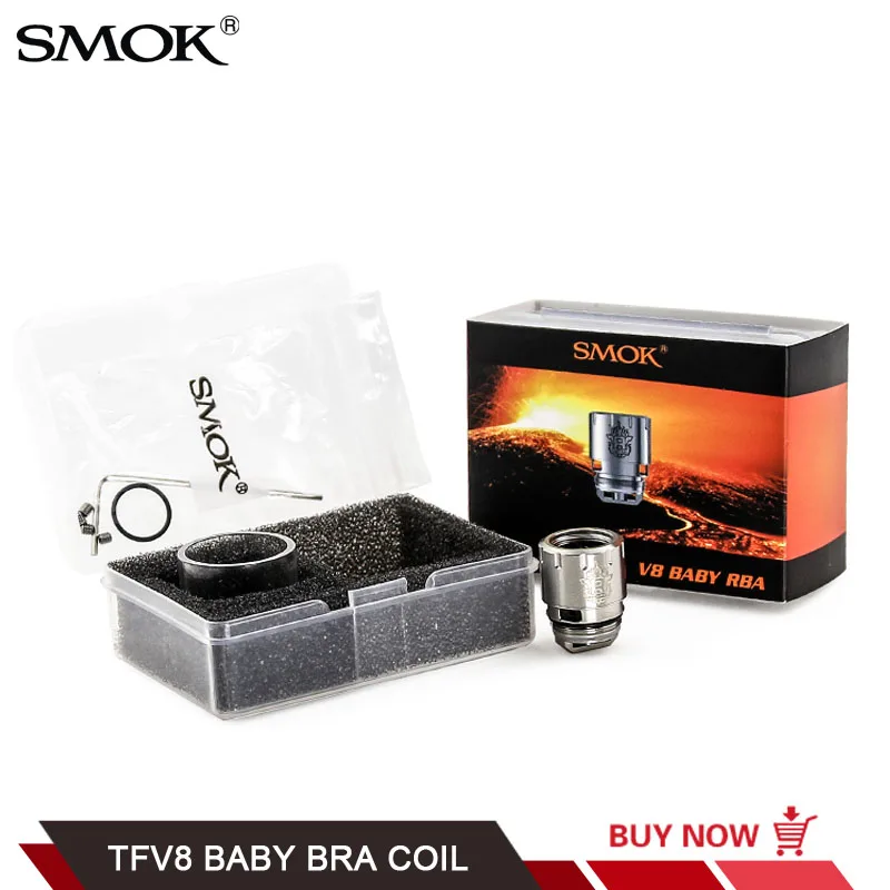 

Original SMOK TFV8 Baby RBA Coil for TFV8 Baby Beast Tank Eletronic Cigarette Atomizer Cores V8 Baby RBA Coil