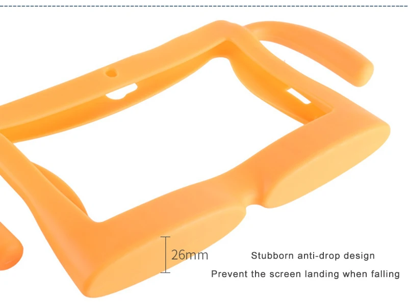Мягкий силиконовый чехол для планшета противоударный протектор Мультфильм границы Стиль 7 "Anti-Пылезащитный чехол для Android Q88 Tablet PC