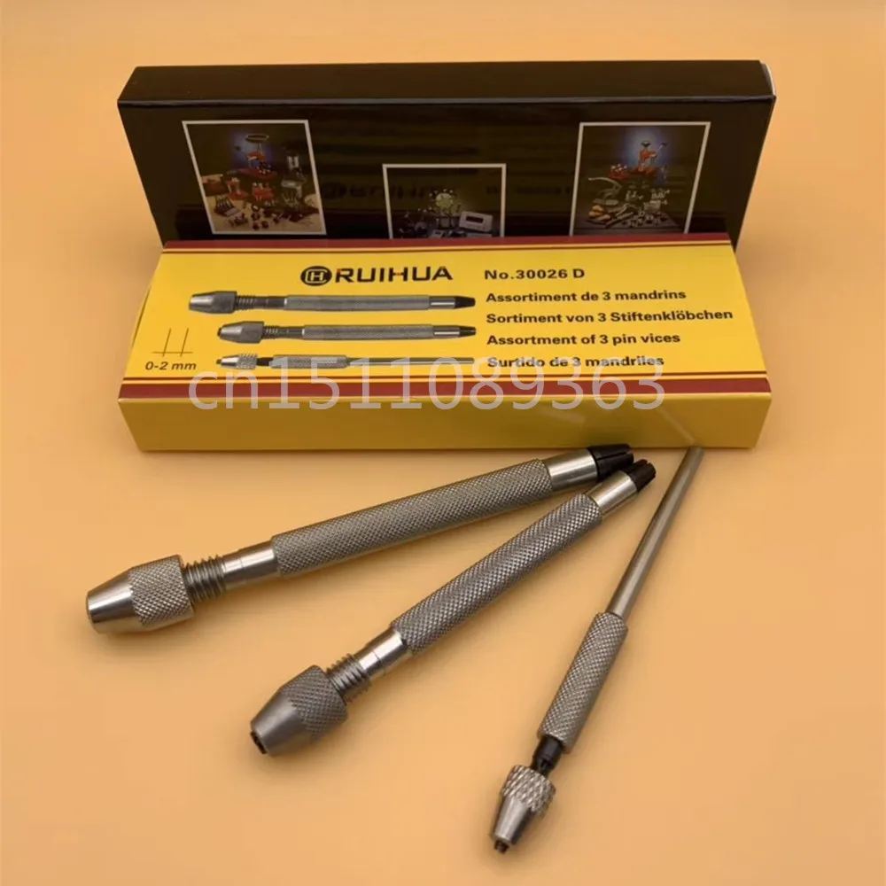 

Free shipping 3pcs/set Pin Vices Copy of Bergeon 30026D for Watch Repair Watch Tool Set