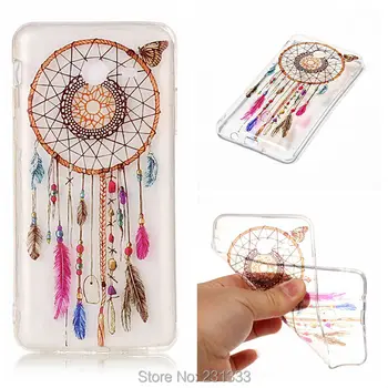 

For Samsung Galaxy S8 PLUS J7 J5 J3 2017 MOTO G5 PLUS Flower Cartoon TPU Soft Case Skull Dreamcatcher Feather Skin Cover 15pcs