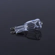 Галогенный светильник, 10 шт., галогенная лампа G9, 40 Вт, JCD, галогенный светильник, лампочка, бусины из прозрачного стекла, прочная энергосберегающая лампа