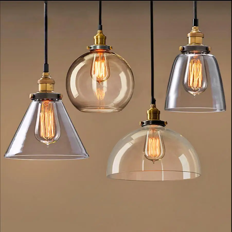 EuSolis Лофт стеклянный подвесной светильник Pendientes Avize Hanglamp Pendente Iluminacao Luzes Hanglampen