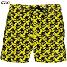 CJLM Горячая летние шорты мужские Хип Хоп печать желтый Череп прямые поставки с фабрики дизайн Прямая поставка