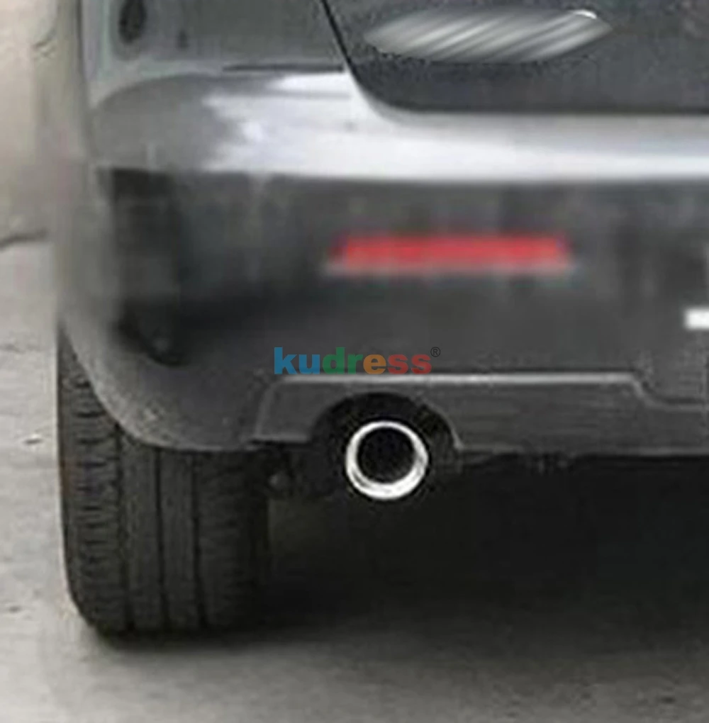 Для Mazda 3 M3 2004-2011 из нержавеющей стали, автомобильная задняя выхлопная труба, задний глушитель, наконечник для автомобиля, хвостовое горлышко Exhause, авто аксессуары