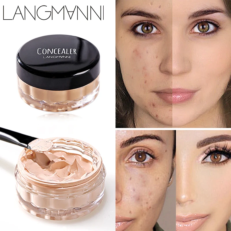 

Langmanni 12ml/pcs Concealer Beauty Face Makeup Professional Hide Blemish Make Concealer Stick Foundation Makeup Full Cover Base