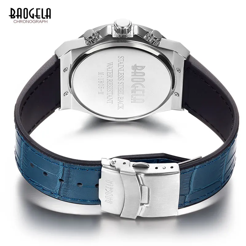 Baogela Men's New Quartz Watches 2019 Waterproof Chronograph