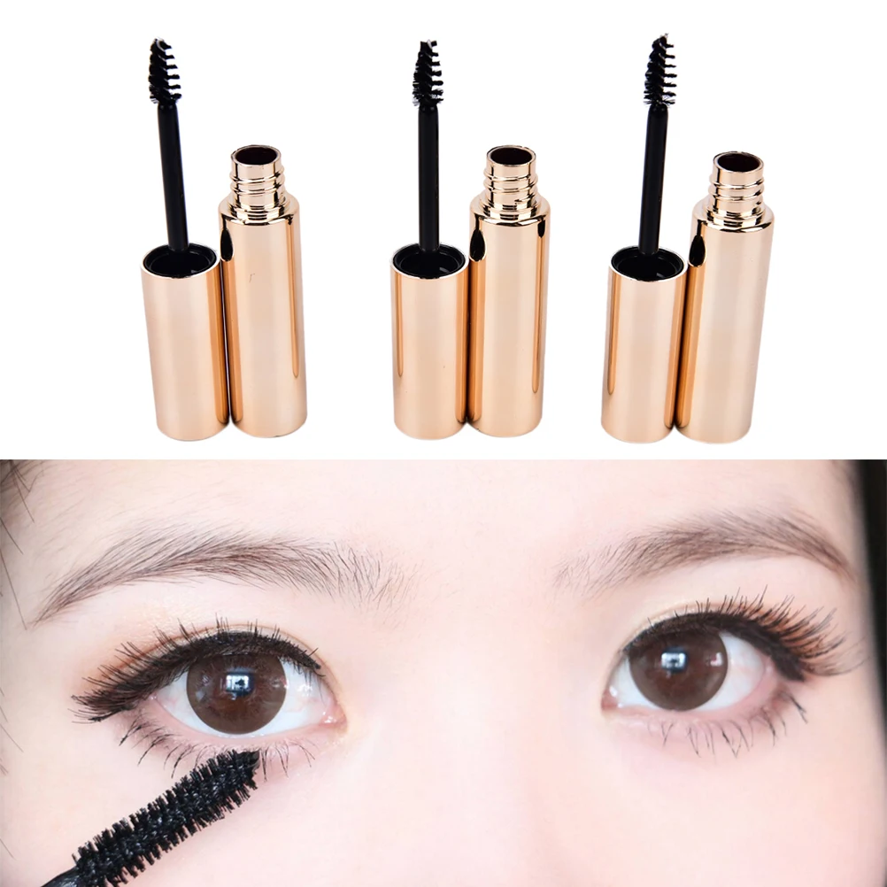 

New 1pcs Gold Empty 8ml UV Silver Mascara Tube Eyelash Vial Liquid Bottle Container 8cc y Eyeliner Make Up Tube