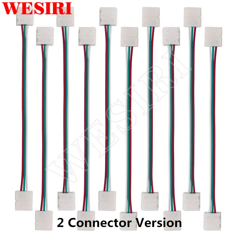 10/100pcs 3Pin 10mm Wide with 15cm Cable LED Strip Solderless DIY Connecter Adapter for WS2811 WS2812B SK6812 | Лампы и освещение