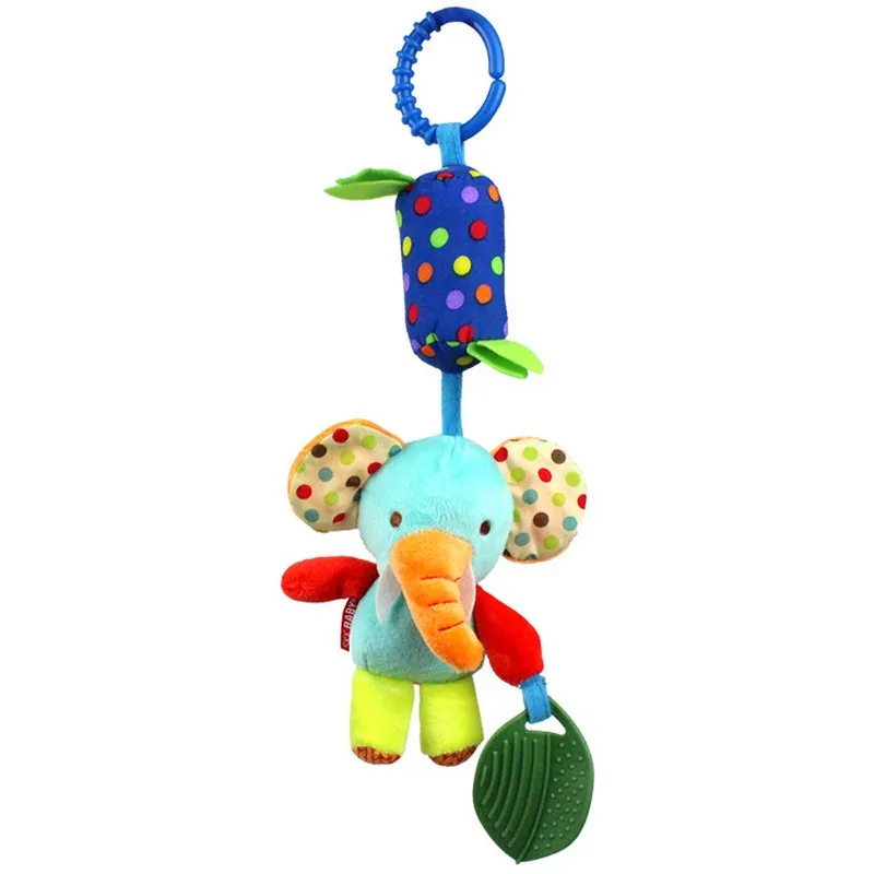 1pcs Sozzy Multifunctional Baby Toys Rattles Mobiles Soft Cotton Infant Pram Stroller Car Bed Rattles Hanging Animal Plush Toys (1)