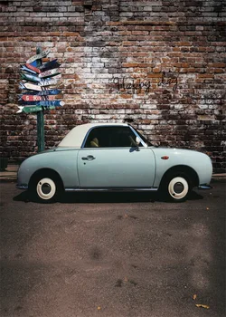 

Customize vintage car photography background for boy's dream portrait photo studio backdrop