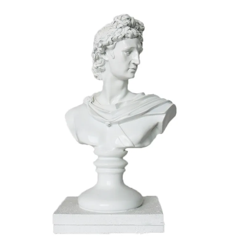 

David Bust Figurine Michelangelo di Lodovico Buonarroti Simoni Renaissance Statue Resin Art & Craft Home Decorations L1925