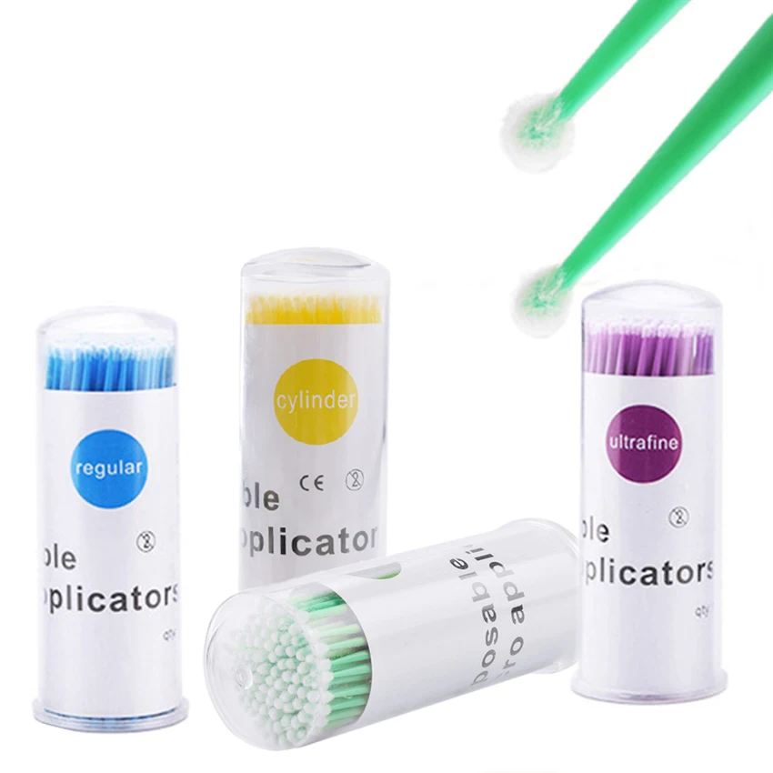 

Cotton Swab Microblading Permanent Makeup Eyelash Extension Eyeliner Makeup Cosmetic Round Microbrush Individual Tattoo Supply