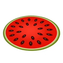 Ouneed напольный ковер модный принт арбуз узор Кристалл бархатистый коврик кухня ванная комната Противоскользящий круглый коврик 60#80#100 см 2 мая