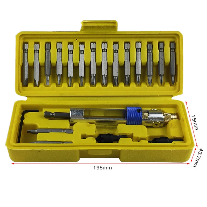 

DEKO 20pcs Half Time Drill Driver Multi Screwdriver Sets Updated Version 16 Different Kinds Head