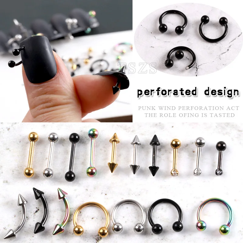 

10pcs/lot Fashion nail hand drill nail accessory Metal Arrow Rivet Decoration perforated design Nail Art Punk Spikes Stud