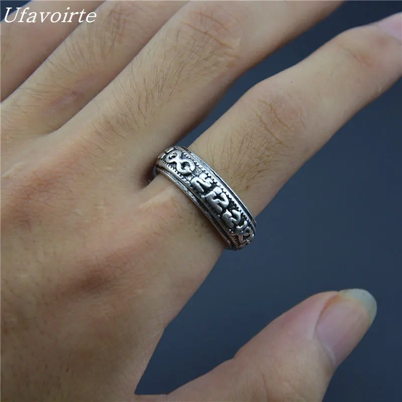 

Ufavoirte New Design Vintage Biker Rings For Men Jewelry Rock Punk Stainless Steel Men's Party Rings