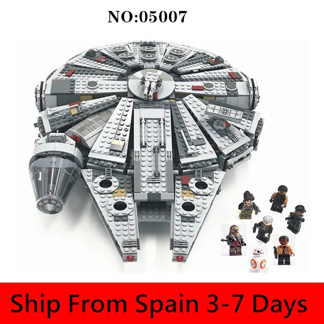 

Lepinblocks Death Star Wars Block Ship Creator 05007 Millennium King Bricks Falcon Movie Model Building Blocks 75105 Kids Toys
